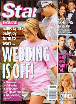 Illustration for article titled This Week In Tabloids: Jamie Lynn Is Jilted, Angelina Is Hormonal